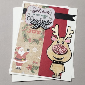 Kit de cartes de Noël à faire soi-même, lot de 6