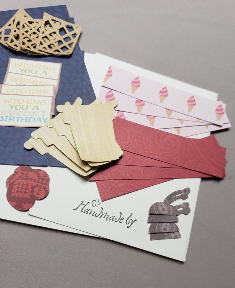 Birthday Card Kit Set of 5 - Etsy