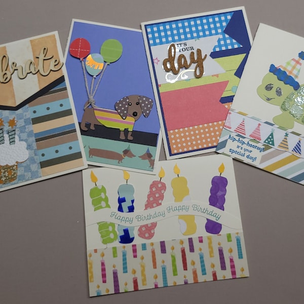 Birthday Card Kit DIY Set of 5