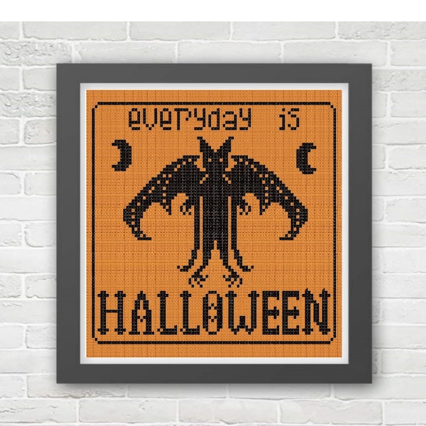 Every Day is Halloween Cross Stitch Pattern PDF