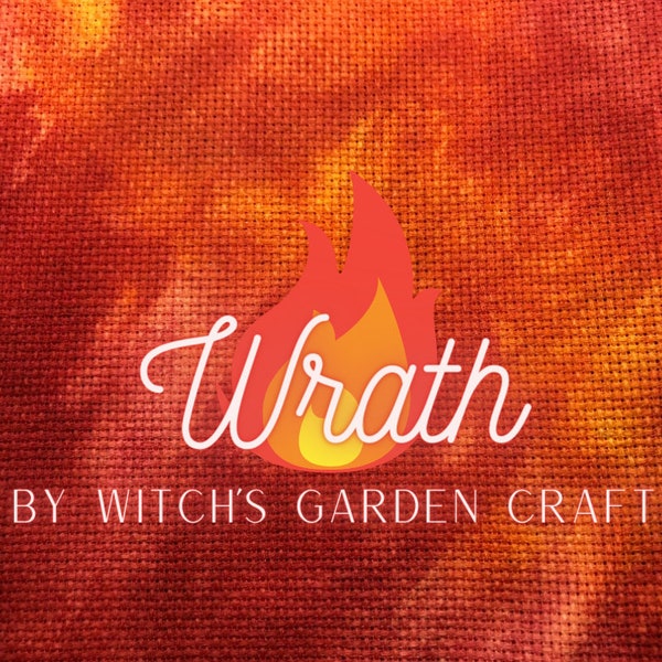 Wrath (7 Deadly Sins) 14-Count Hand-dyed Artisan AIDA