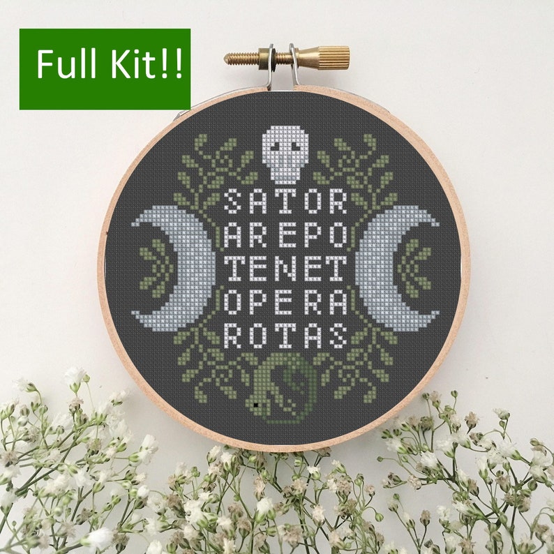 Sator Square Thread Magic Full Cross Stitch Kit