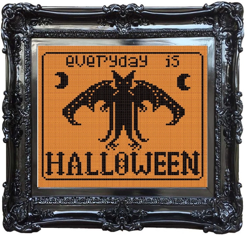 Every Day is Halloween Cross Stitch Pattern PDF image 2