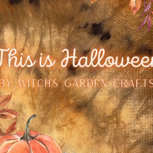 This is Halloween Hand-dyed Aida and Evenweave