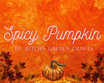 Spicy Pumpkin Hand-dyed Artisan AIDA