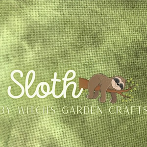 Sloth (7 Deadly Sins) 14-Count Hand-dyed Artisan AIDA
