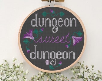 Dungeon Sweet Dungeon Two-in-One 6" Hoop Cross Stitch Pattern