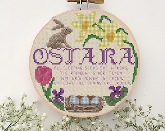 Ostara 6" Hoop Cross Stitch Pattern
