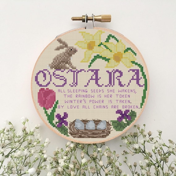 Ostara 6" Hoop Cross Stitch Pattern