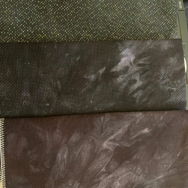 Noctiflora Designs Toadghoul Stitchalong Custom Midnight Fabric
