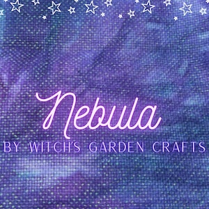 Sparkly Nebula  Opalescent 14-Count Hand-dyed Artisan AIDA