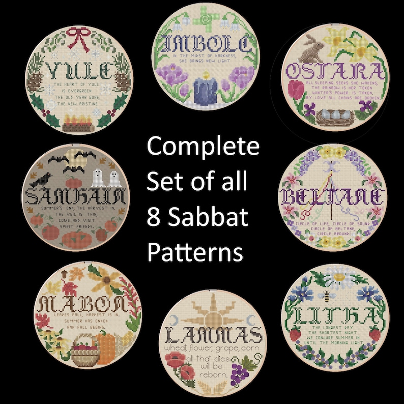 Ostara 6" Hoop Cross Stitch Pattern image 4