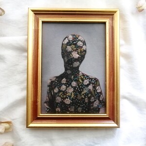 Dark Moody oil painting in Golden frame