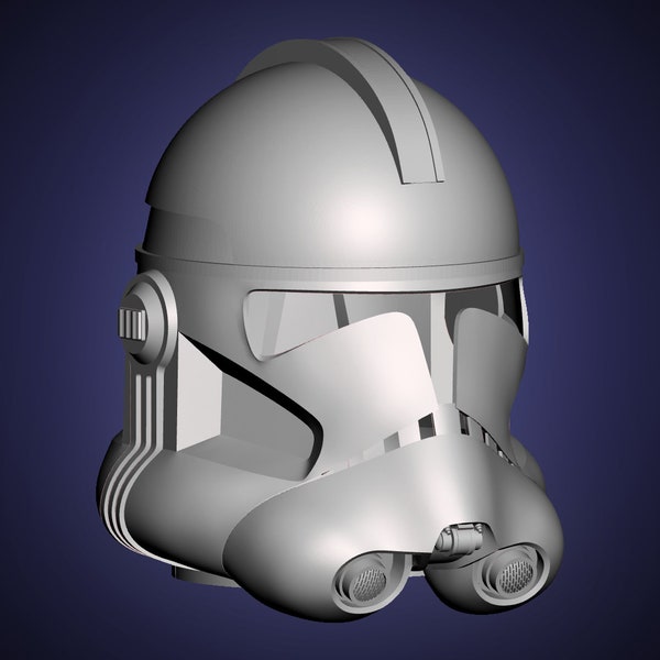 Clonetrooper helmet - Phase 2 (Star Wars - Revenge of the Sith - ROTS, realistic) - 3D model