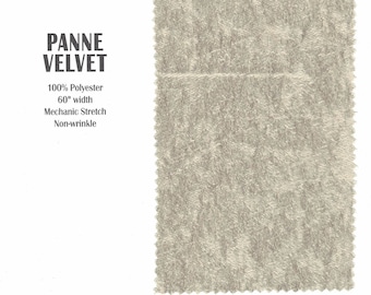 Panne Velvet Fabric Sold by the Yard or Bolt | Width is 58" Wide | Panne Velour makes great for apparel, costumes, and event drapery