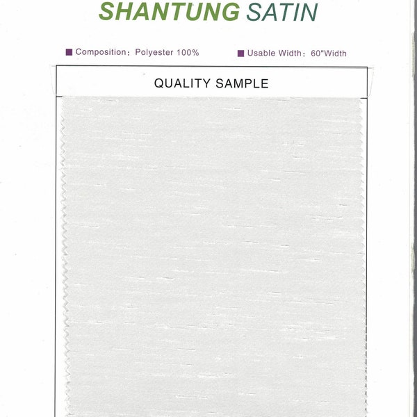 Shantung Satin Dupioni Silk Fabric by the Yard or Bolt | Width 58" Wide | Great for Bridal Gowns, Event Tablecloths, Wedding Dresses,