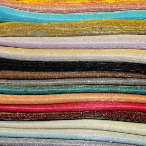 Stretch Glimmer Knit Fabric | 2 Way Stretch | 56&quot; Wide | Metallic Glitter Spandex Knit Fabric | Continuous Yard | Spandex Fabric |