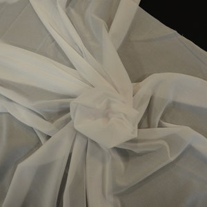 White Lightweight Iron on Tricot Fusible Interfacing Interlining | 3.99 a Yard | Glued Tricot Fusing Fabric | 60" Wide x 1 Yard | Fusible | image 4