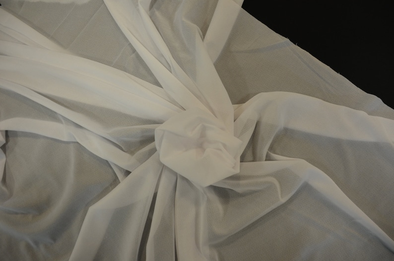 White Lightweight Iron on Tricot Fusible Interfacing Interlining | 3.99 a Yard | Glued Tricot Fusing Fabric | 60" Wide x 1 Yard | Fusible | image 4