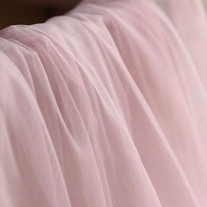 Blush Pink 108" Wide Bridal Tulle Fabric available for 59.99 @ 50 Yard Rolls | 100% Nylon Tulle Illusion | Bridal Veils & Bridal Decor |