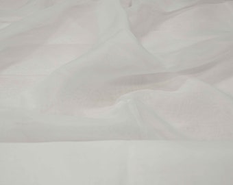 Off White Sheer Voile Fabric | IFR 120" Wide (10ft) x 120 Yard Sheer Voile | Fabric Bolt for Wedding Drapes and Home Curtain Panels