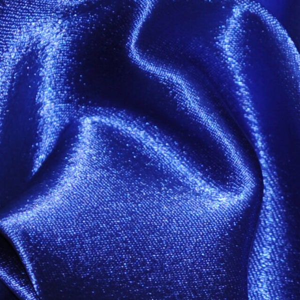 Royal Blue 60" Japanese Crepe Back Satin Fabric | Heavy, Crepe Textured, Quality made Crepe Satin from Japan | Dresses, Apparel, Gowns Skirt