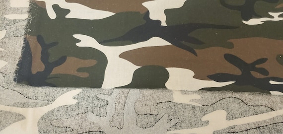Army Camouflage 100% Cotton | Cotton Camouflage Print by the