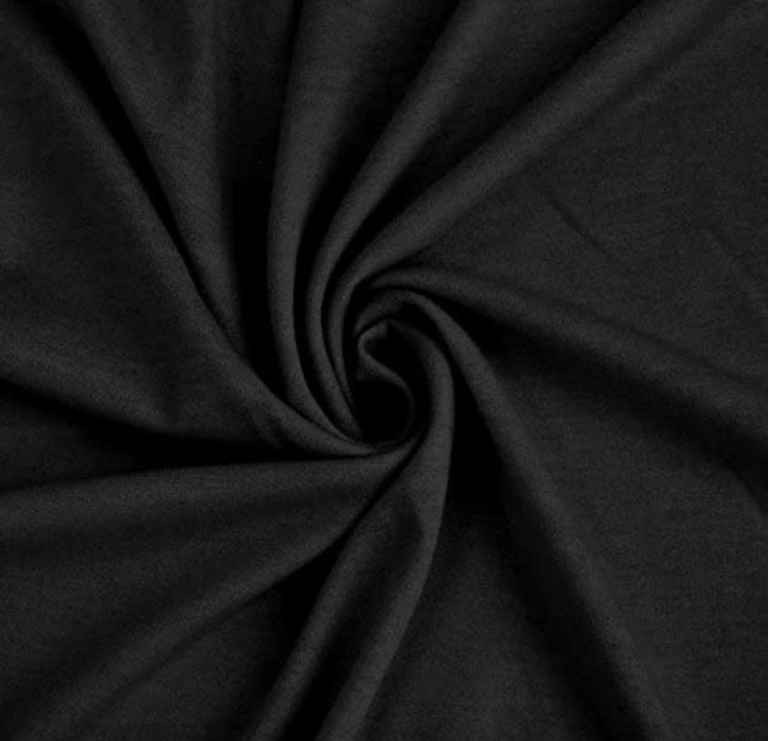 100% Cotton Black Fabric by the Yard for 6.99/Yard x 60 Wide | Black  Cotton Sheeting | Only 900 Yards Available | Mask Fabric, Shirt, Pouch