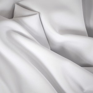 White Stretch Scuba Double Knit Fabric by the Yard | Scuba Fabric Width is 58&quot; | Scuba Fabric for Apparel, Costumes, Cosplay, Event Drapery