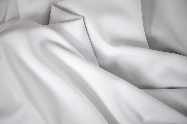 white scuba knit fabric