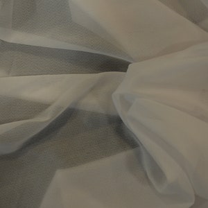 White Lightweight Iron on Tricot Fusible Interfacing Interlining | 3.99 a Yard | Glued Tricot Fusing Fabric | 60" Wide x 1 Yard | Fusible | image 2