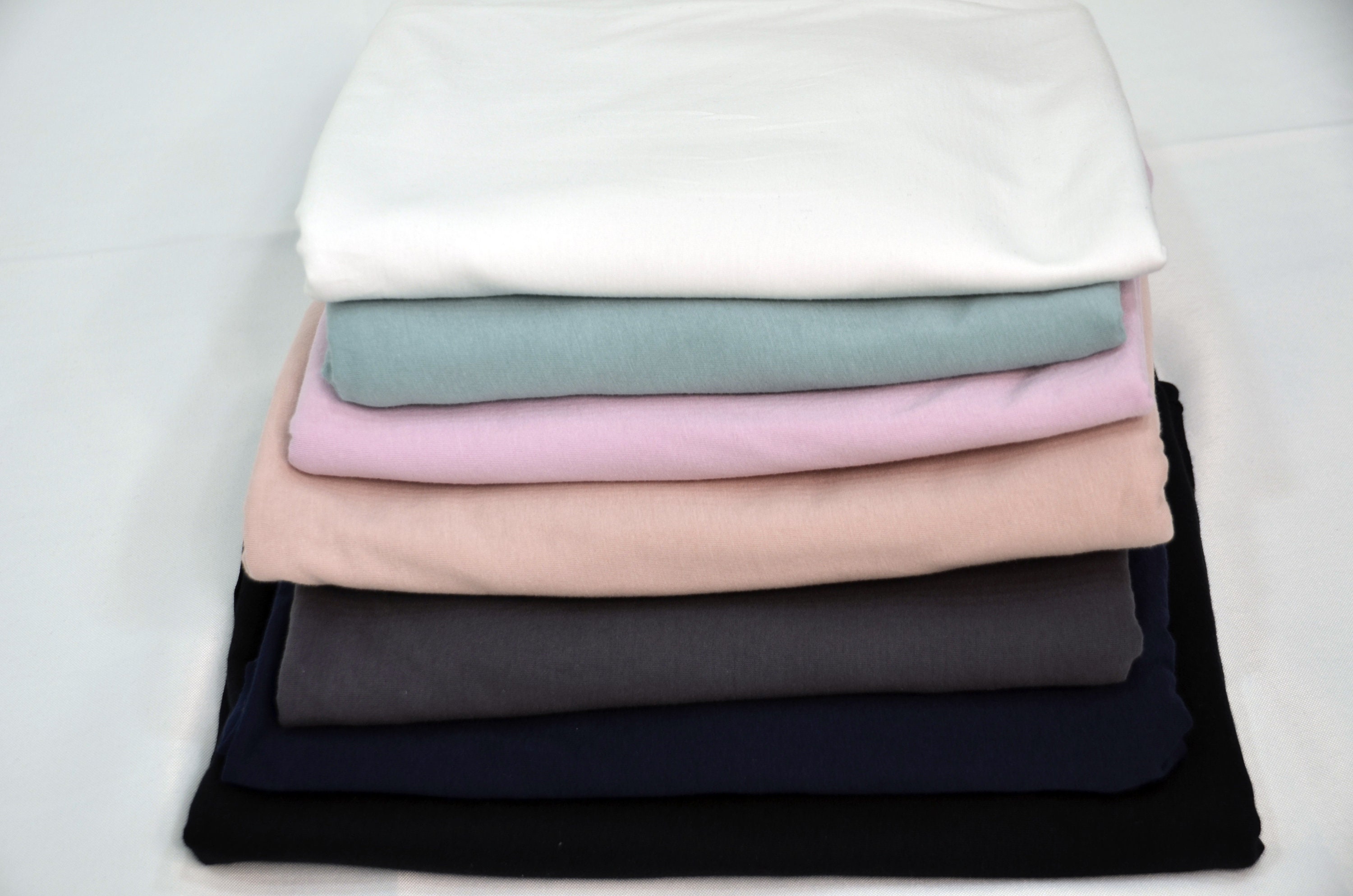 100% Washed Laundered Cotton Jersey Soft T Shirt Fabric 70 Wide Combed  Cotton Fabric White, Black, Navy, Pink, Aqua, Grey, Blush - Etsy