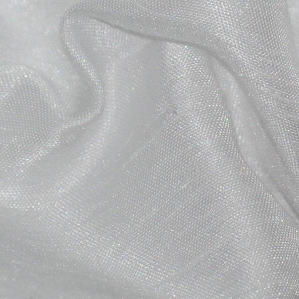 White Shantung Satin Dupioni Silk Fabric by the Yard or Bolt | Width 58" Wide | Great for Bridal Gowns, Event Tablecloths, Wedding Dresses,