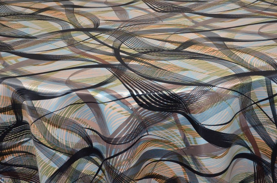 Galaxy Fabric | Abstract Fabric | Semi Dull Heavy Satin Print | 60" Wide | Sold by the Yard | Tablecloth, Events, Decor, Apparel, Creative |