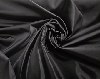 Ivory Polyester Lining Fabric by the Yard | 60" Wide | Dress Lining, Quilt Lining, Taffeta Lining Suit Lining, Apparel | White Lining Fabric