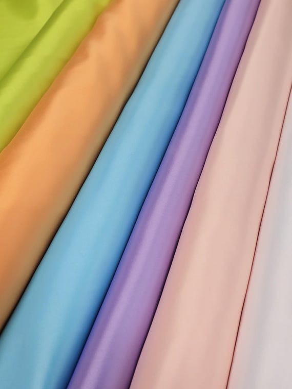 Matte Satin Peau de Soie Fabric | Duchess Satin | Semi Dull Heavy Lamour Satin for Bridal, Wedding, Costumes, Decoration, Bridesmaid Dress |