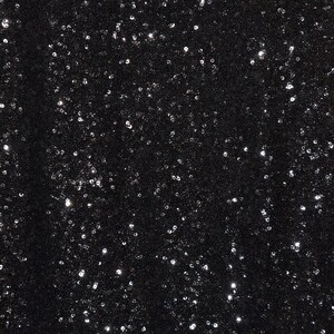 Black Sequins Fabric by the Yard | Glitz Sequins Fabric | Mesh Sequins | Dress, Skirt, Bridal, Curtain, Tablecloth, Table Runner | 54&quot; Wide