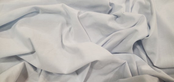 White Cotton Spandex Fabric | On Sale 7.99/Yard | 10 oz | 60" Wide | 95/5 Cotton Span | White Cotton Spandex Jersey Knit | Continuous Yard |