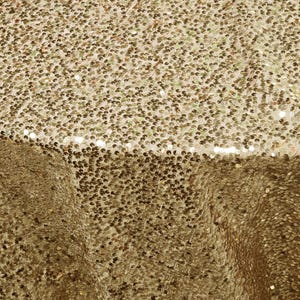 Gold Sequins Taffeta Fabric by the Yard | Sequence Fabric | Raindrop Sequins | Tablecloths, Runners, Dresses, Apparel | Taffeta Fabric |