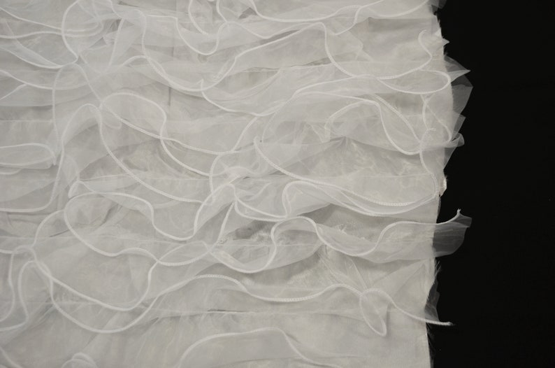 Ruffle Fabric | Organza Ruffle Taffeta Fabric | Organza Ruffle ...