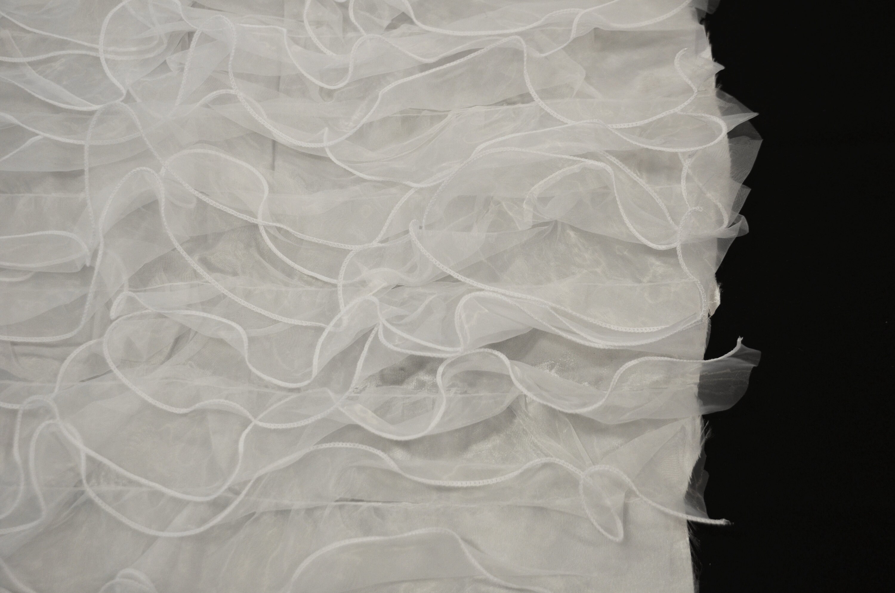Ruffle Fabric | Organza Ruffle Taffeta Fabric | Organza Ruffle ...