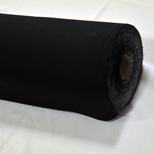 Black Curtain Blackout Lining Fabric | 54&quot; Wide x 1 Yard | Curtain Lining | Backdrop Lining | Blackout Window Curtain Shades from the Sun |