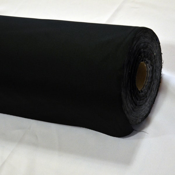 Black Curtain Blackout Lining Fabric | 54" Wide x 1 Yard | Curtain Lining | Backdrop Lining | Blackout Window Curtain Shades from the Sun |
