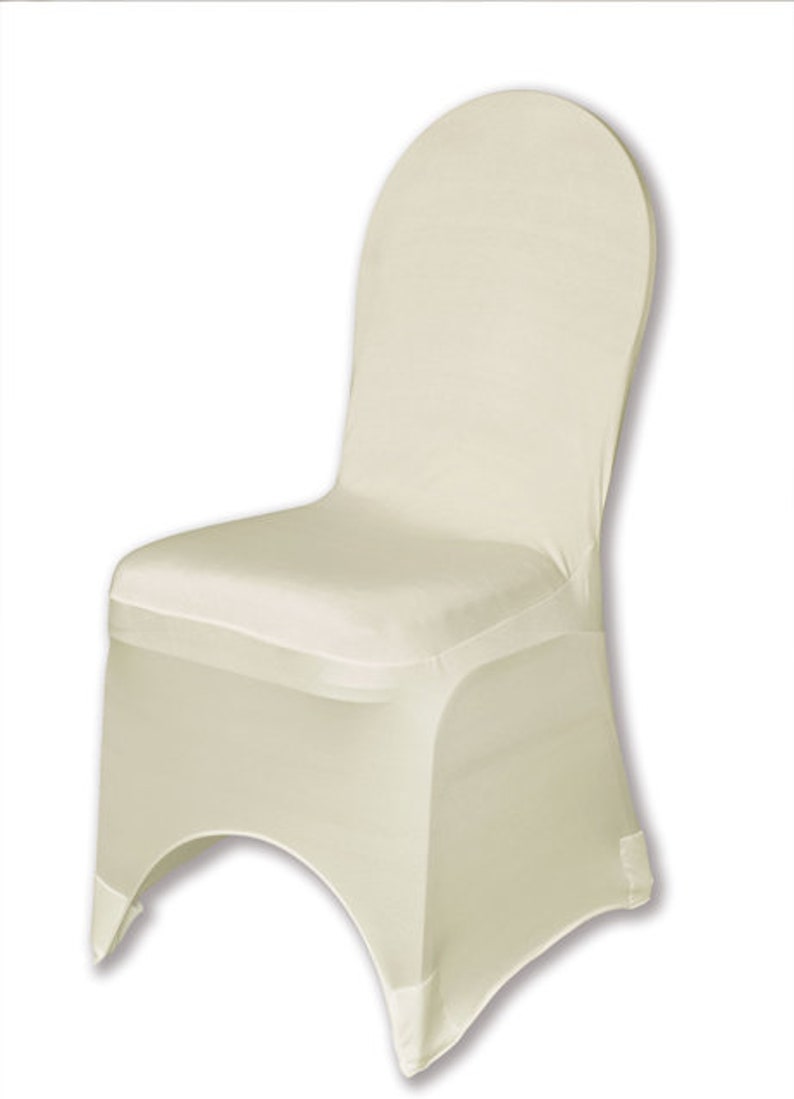 Ivory Spandex Banquet Chair Cover Wholesale Box of 50 Free Etsy