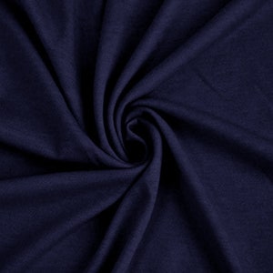 100% Cotton Navy Fabric by the Yard for 6.99/Yard x 60" Wide | Navy Cotton Sheeting | Only 900 Yards Available | Mask Fabric, Shirt, Pouch