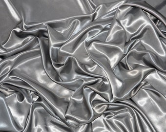 Wistful Mauve Stretch Charmeuse Fabric main image 0