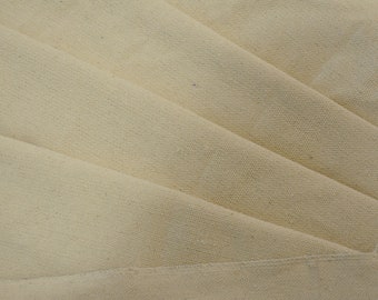 Natural Cotton Canvas Fabric | 58" Wide | 100% Cotton | 10 oz Duck Canvas | 10z Very Durable Quality | Great for Painters, Bags, & Pillows |