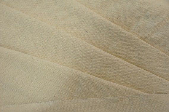  10 oz Cotton Duck Canvas Fabric 58/60 Wide 100% Cotton  (Natural)