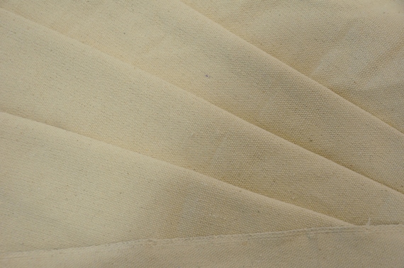 Natural Cotton Canvas Fabric | 58" Wide | 100% Cotton | 10 oz Duck Canvas | 10z Very Durable Quality | Great for Painters, Bags, & Pillows |