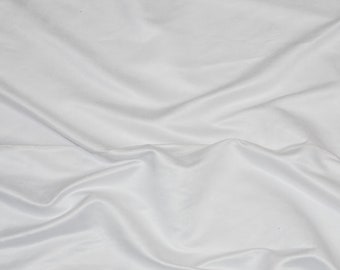 White Suede Fabric by the Yard | White Microsuede | 60" Wide | Faux Suede | Upholstery Weight, Tablecloth, Bags, Pouches, Cosplay, Costume |